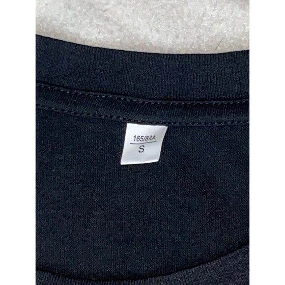 Halloween Ghost Graphic Black T-Shirt Small Pumpkin & Coffee Cup Design - Picture 5 of 5